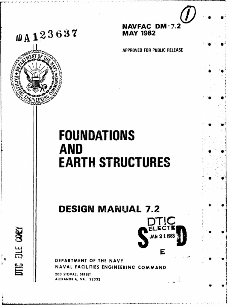 Foundations and Earth Structures Manual | PDF | Deep Foundation | Soil