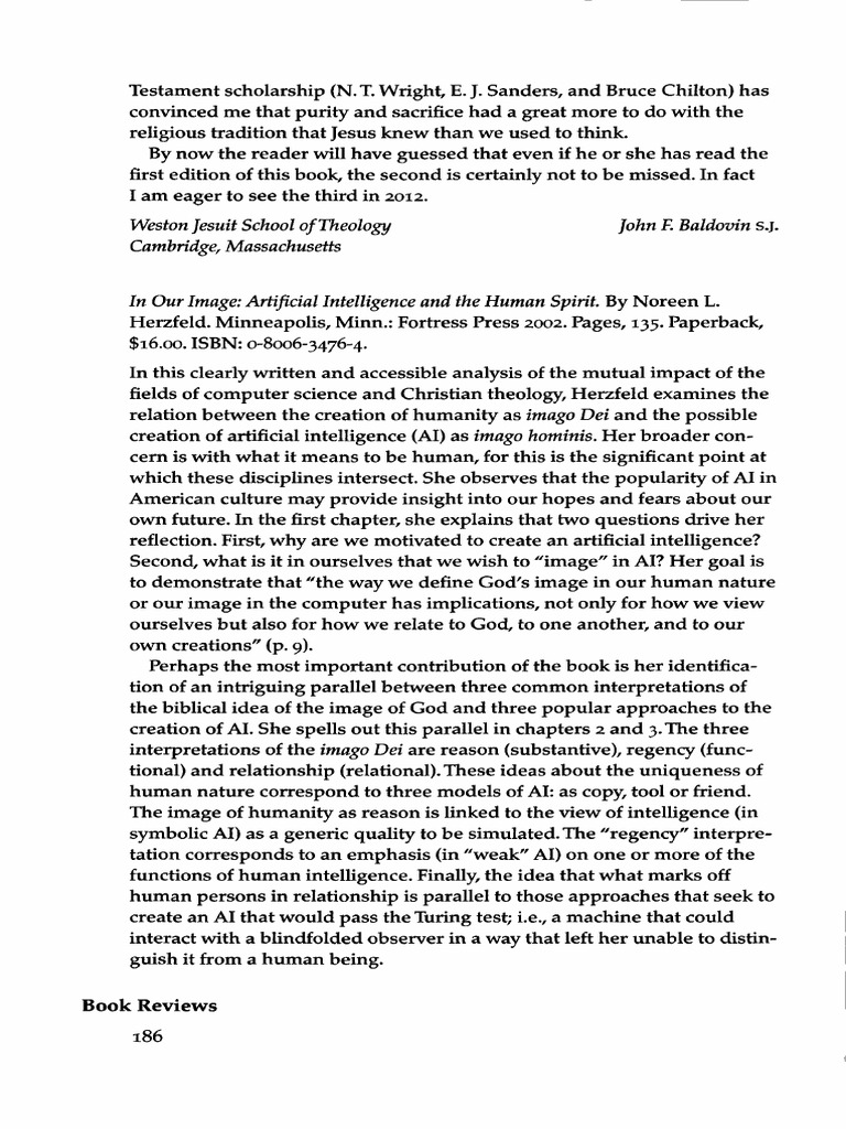 AI and Theology: Exploring Imago Dei | PDF | Image Of God | Copyright