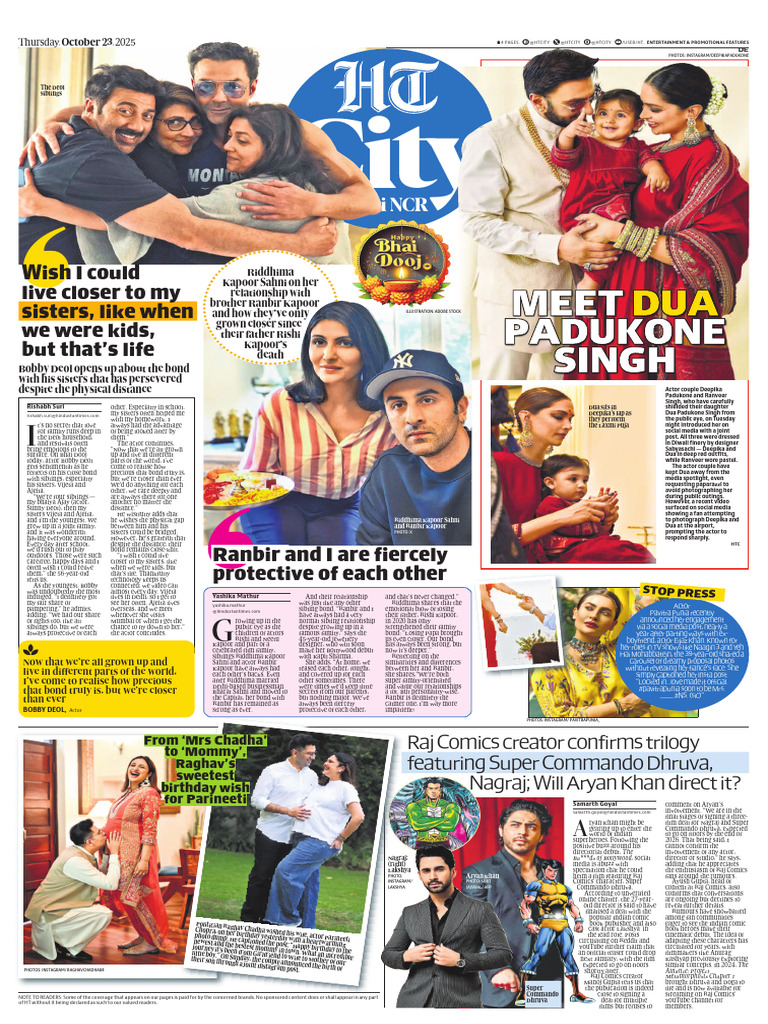 HT City New Delhi NCR - 23-10-2025 | PDF