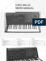 Korg MS20 Owners Manual