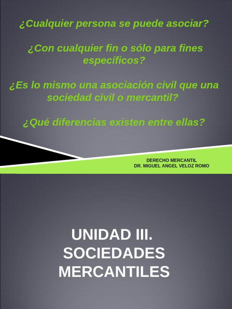 Tipos y Constitución de Sociedades Mercantiles | PDF | Sociedad de ...