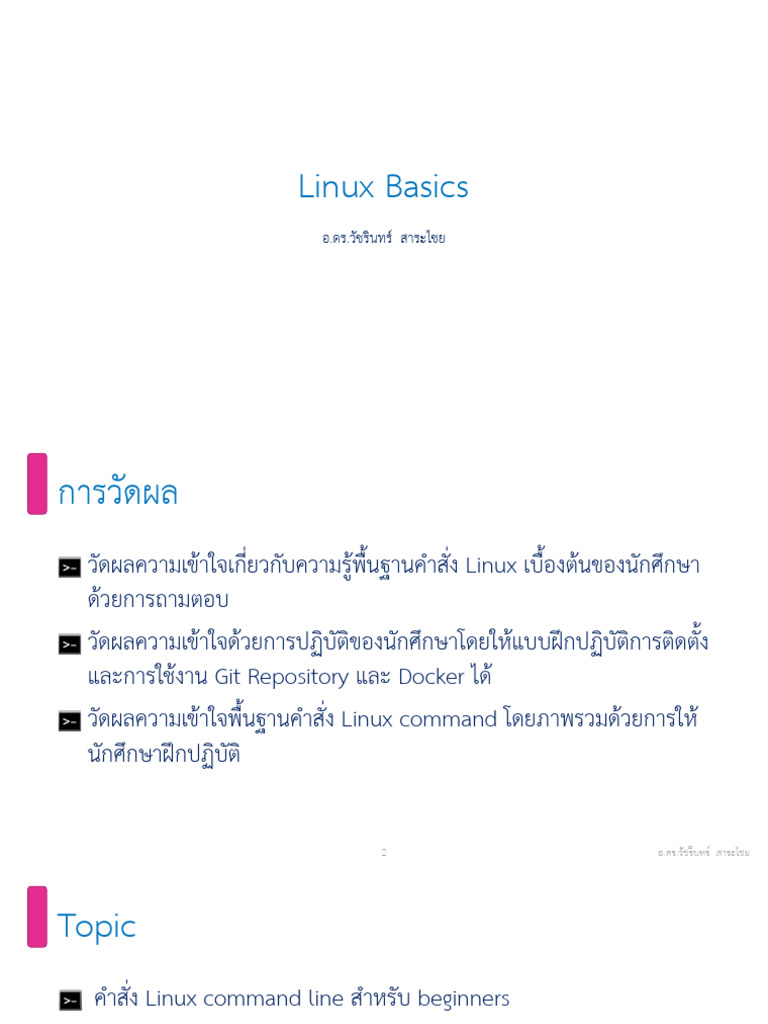 Lesson 01 Linux Basics | PDF