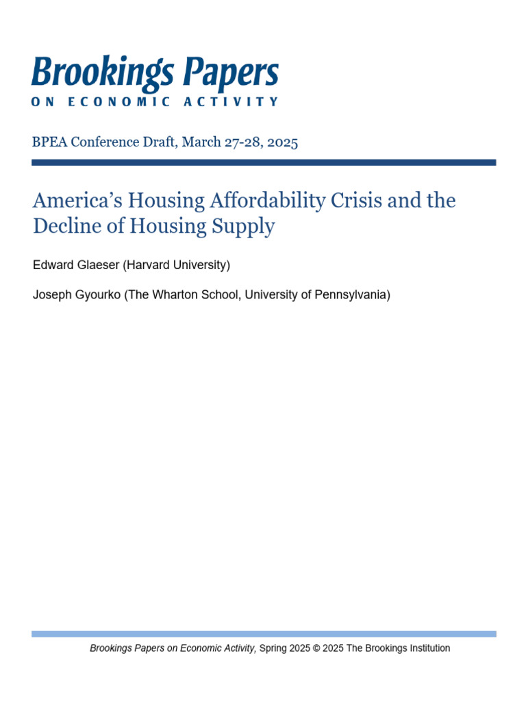 Housing Affordability Crisis Analysis | PDF | Real Estate Economics ...