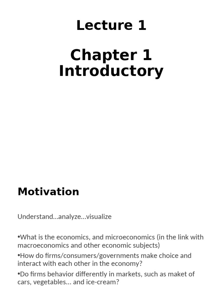 Introduction to Microeconomics Concepts | PDF | Economics | Microeconomics