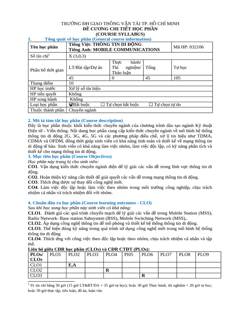 ĐCCT - Thông Tin Di Động | PDF