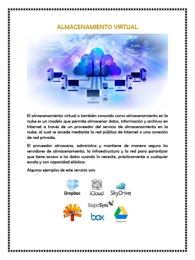 Guía de Almacenamiento Virtual en la Nube | PDF | Computación en la ...
