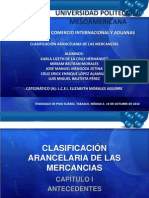 Clasificación Arancelaria de Las Mercancias