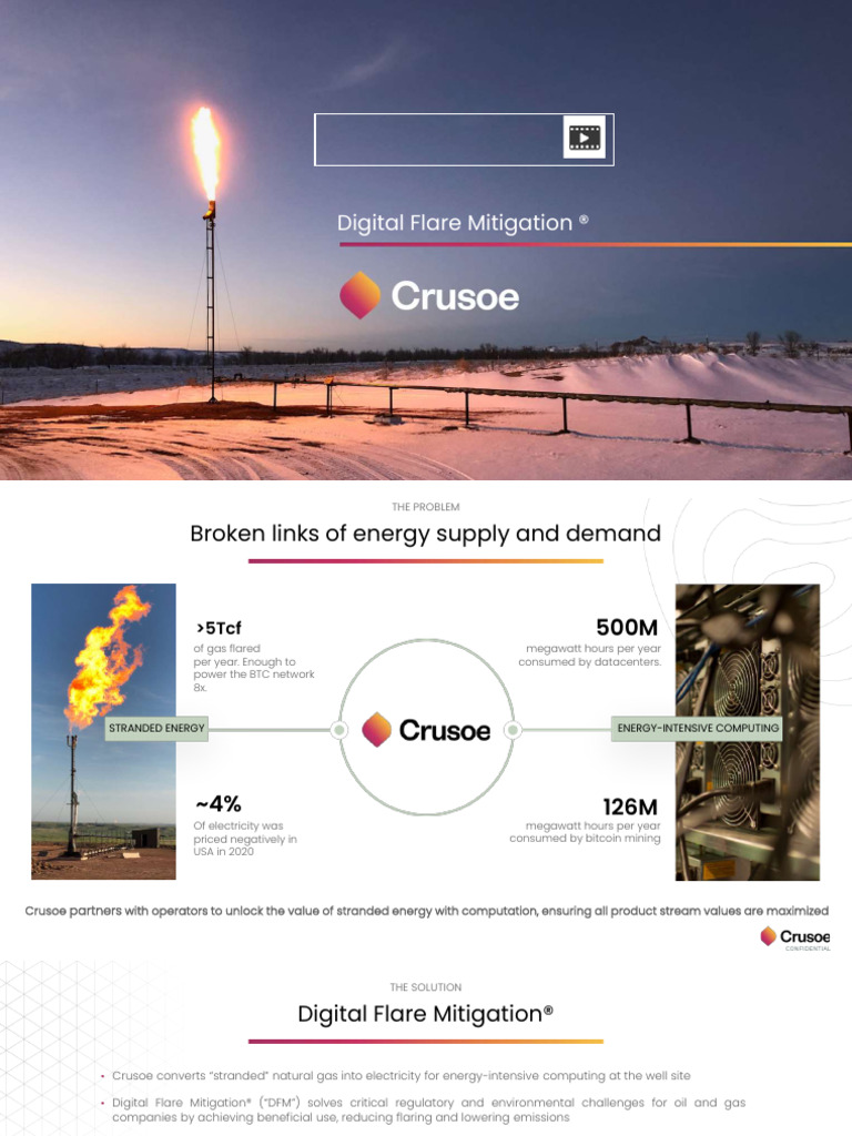 Crusoe's Digital Flare Mitigation Solutions | PDF | Climate Change ...