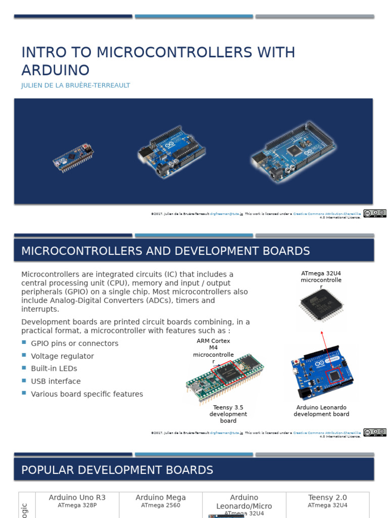 Introduction to Arduino Microcontrollers | PDF | Arduino | Microcontroller