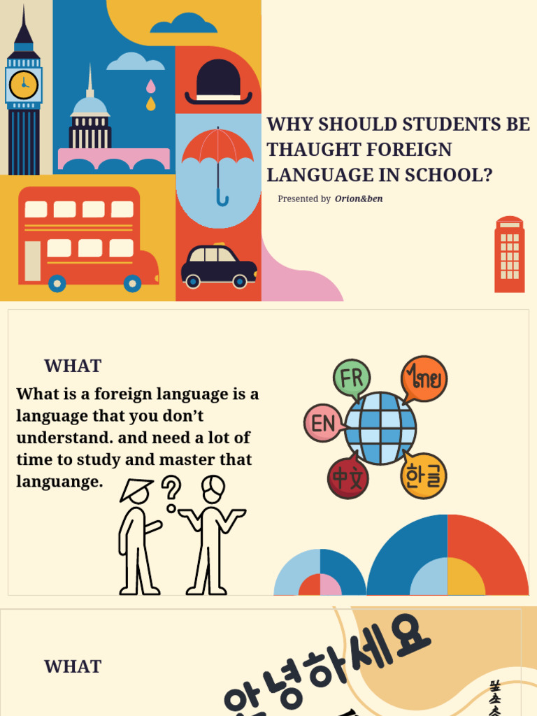 Benefits of Teaching Foreign Languages in Schools | PDF