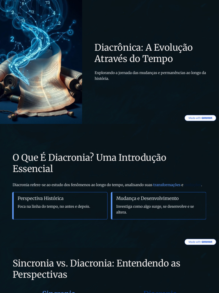 Diacronia: Evolução Linguística e Cultural | PDF | Comunicação ...