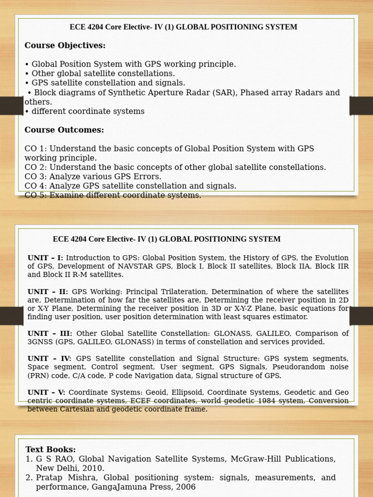 GPS Fundamentals and Satellite Systems | PDF | Global Positioning ...