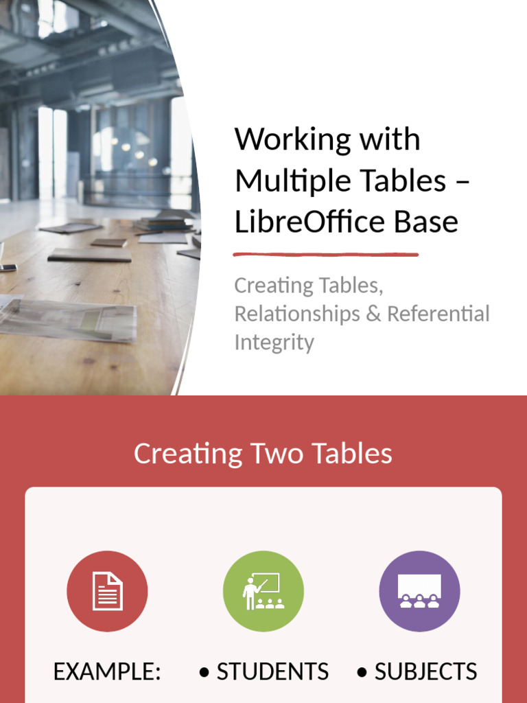 Managing Tables in LibreOffice Base | PDF | Computing | Computer Data