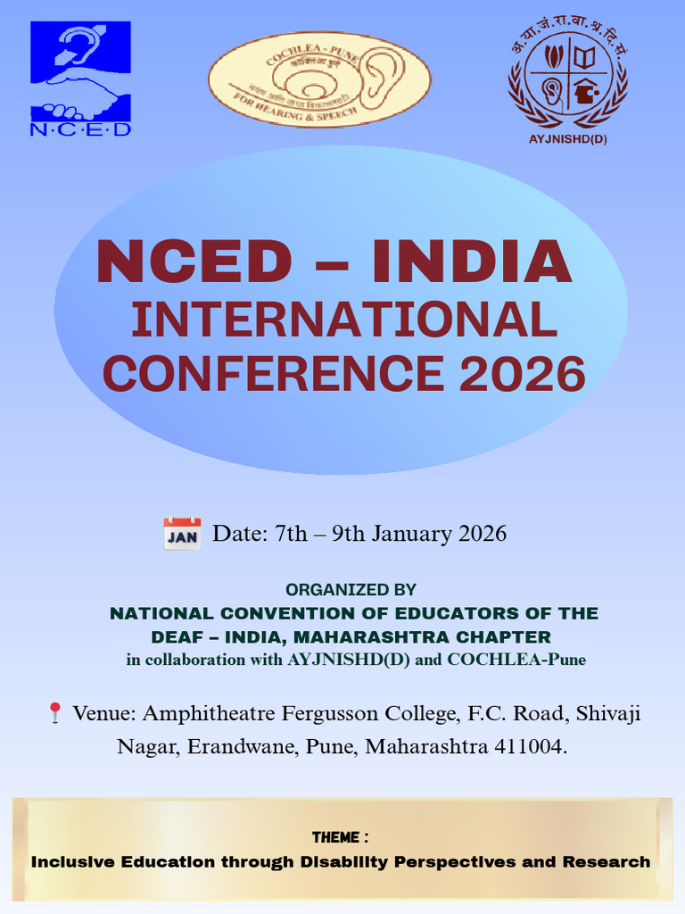 NCED India 2026: Inclusive Education Conference | PDF | Inclusion ...