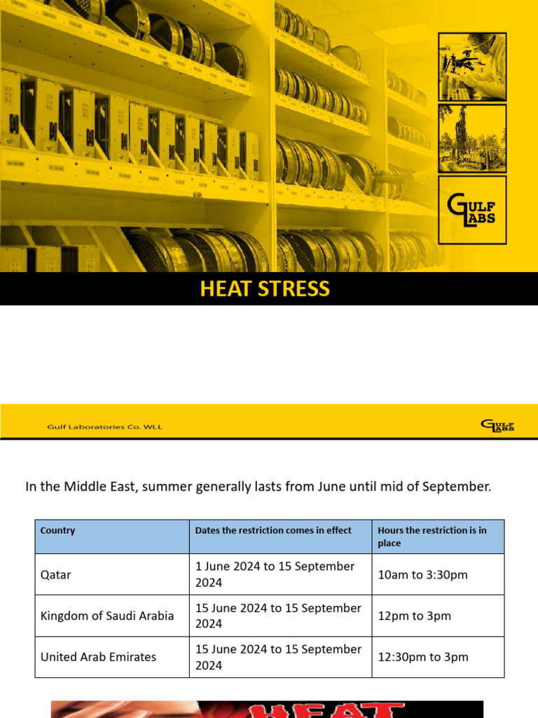 Heat Stress Guidelines and Prevention | PDF | Hyperthermia | Diseases ...