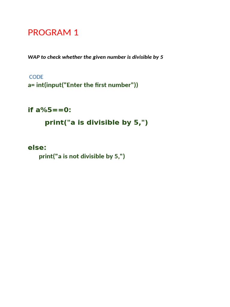 Python Programs for Number Checks | PDF