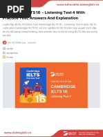 Cambridge IELTS 16 Listening Test 4 Guide | PDF | Kitchen Stove | Road