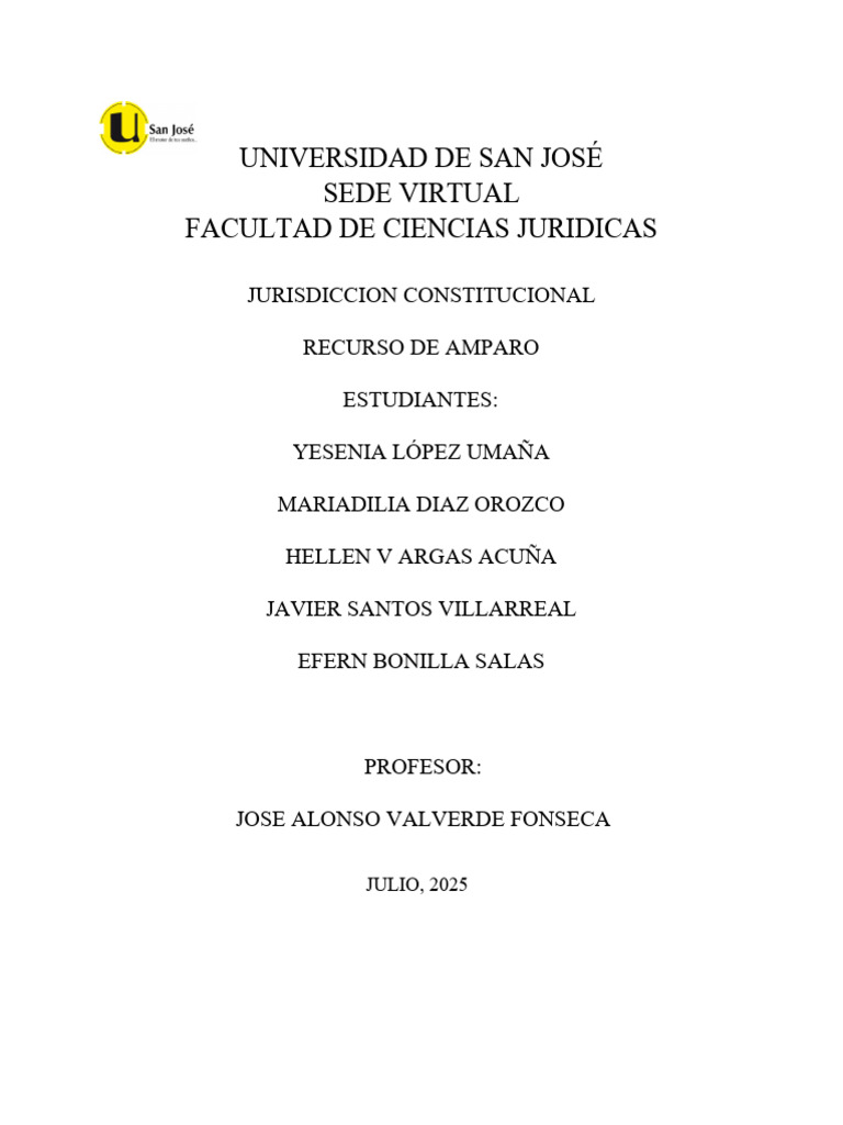 Efectividad del Recurso de Amparo en Costa Rica | PDF | Derecho ...