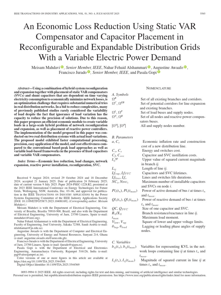 Economic Loss Reduction in Grids | PDF | Electricity | Electrical ...