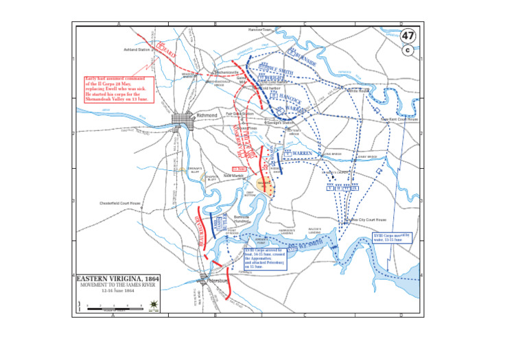 Movement To James River, 12-16 June 1864 | PDF | Battles Of The Eastern ...