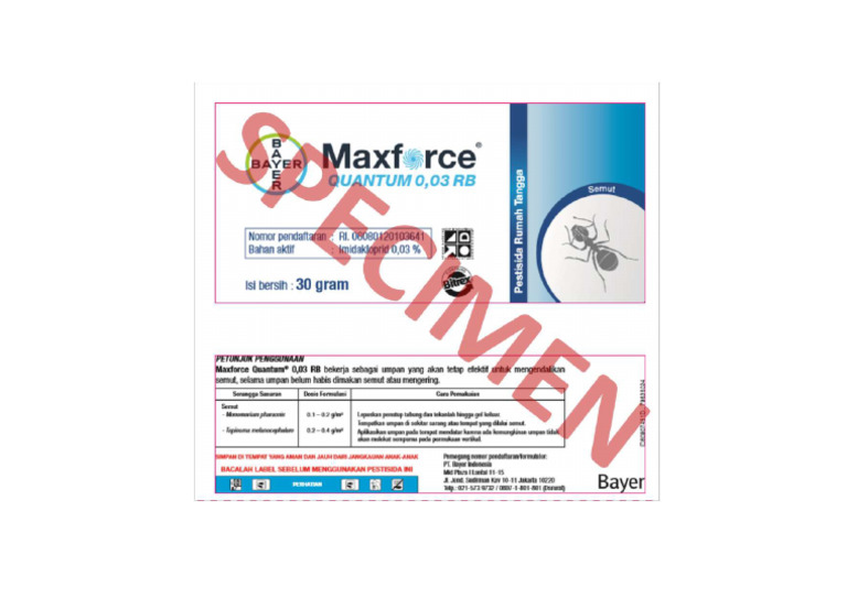 Maxforce Quantum 0,03 RB LABEL | PDF