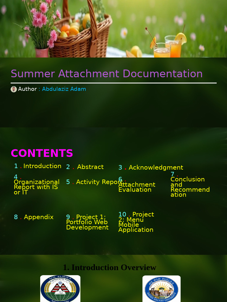 Summer Internship Report on Web Development | PDF | Software ...