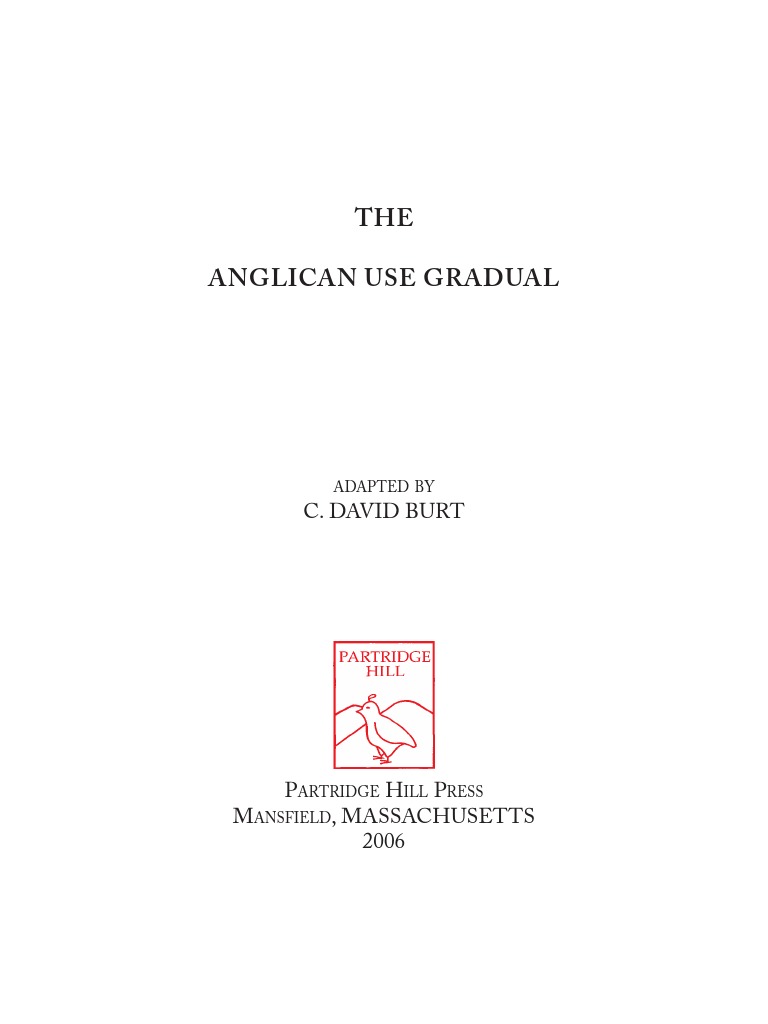 Anglican Use Gradual | PDF