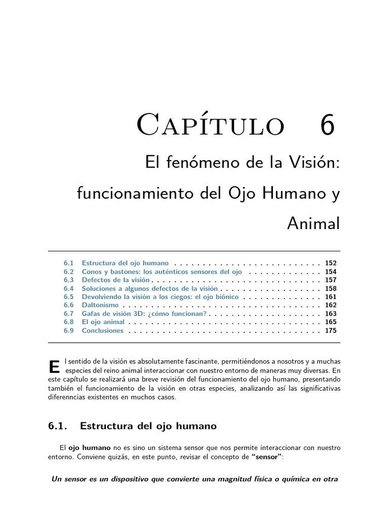 Funcionamiento del Ojo: Visión Humana y Animal | PDF | Ojo humano ...