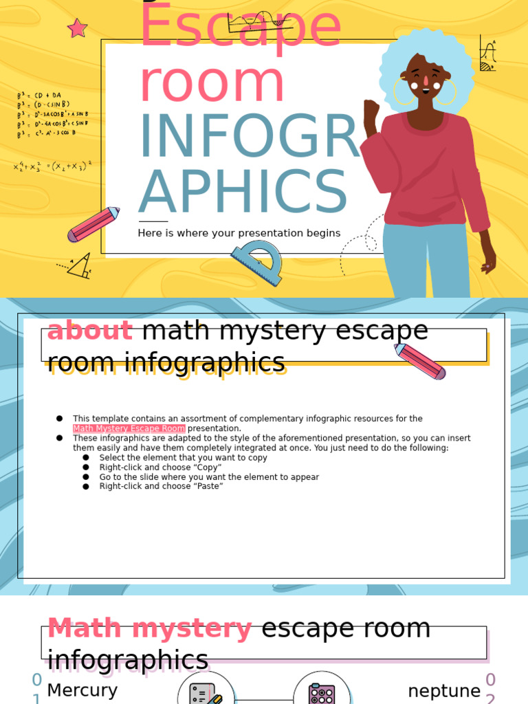 Math Mystery Escape Room Infographics by Slidesgo | PDF | Planets ...