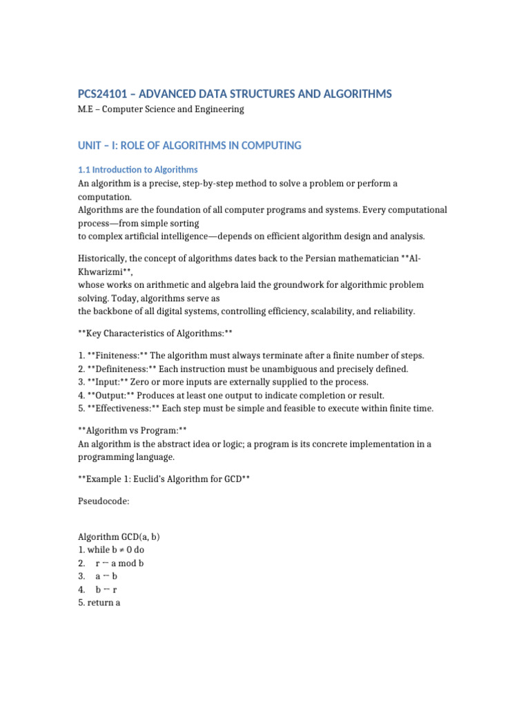 Advanced Data Structures & Algorithms | PDF | Time Complexity | Algorithms