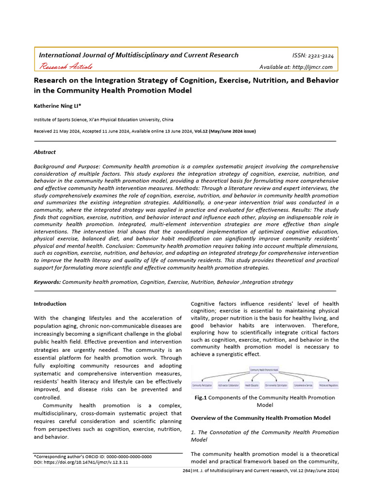 International Journal of Multidisciplinary and Current Research (IJMCR ...