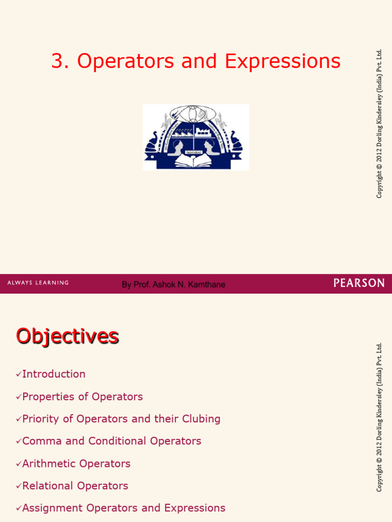 03 Operators&Exp | PDF | Mathematics | Computer Science