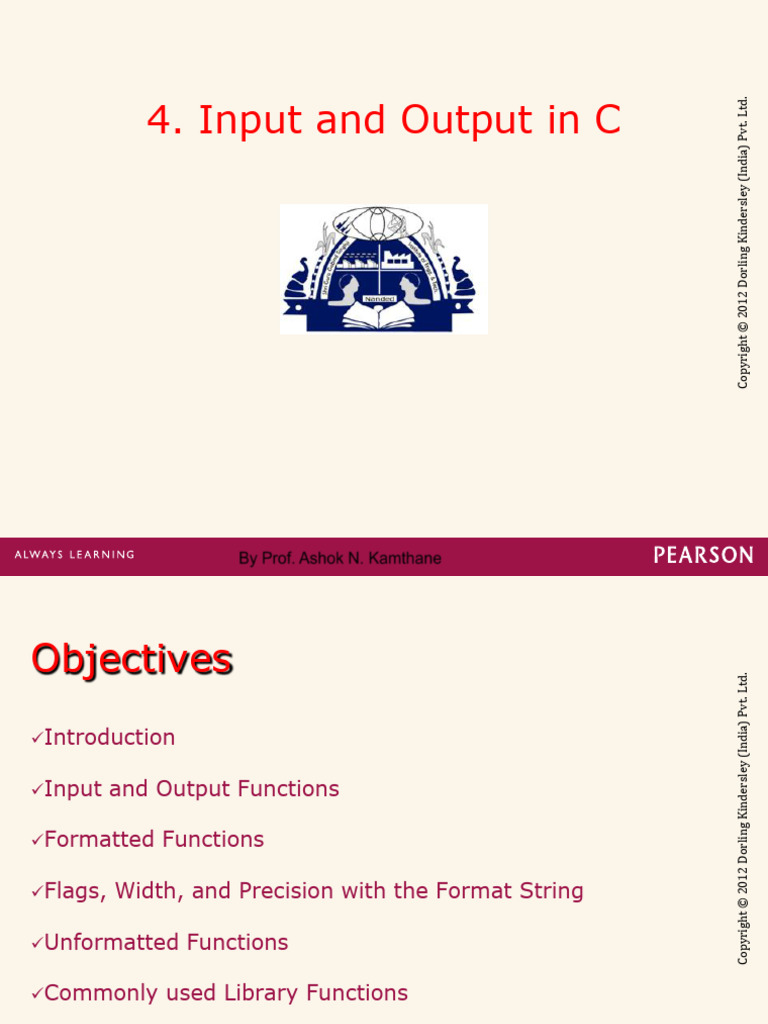 C Input and Output Functions Explained | PDF | Software Engineering ...