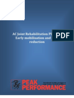 AC Joint Rehabilitation Phase 1: Early Mobilisation and Pain Reduction