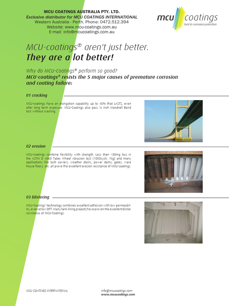 Superior MCU Coatings in Australia | PDF