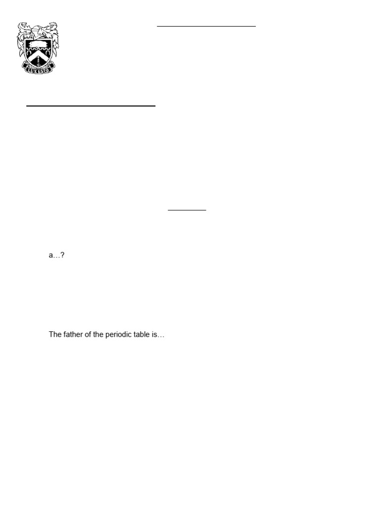 GR 8 Natural Science Control Test 2 2017 | PDF | Atoms | Chemical Elements