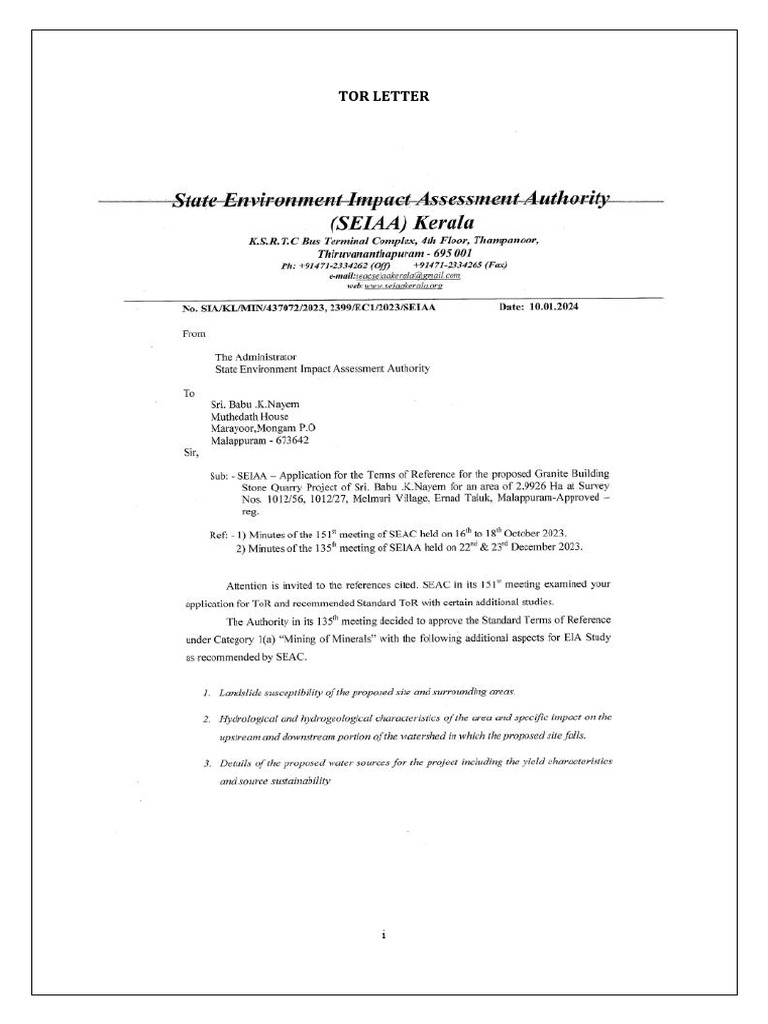 Tor Letter | PDF
