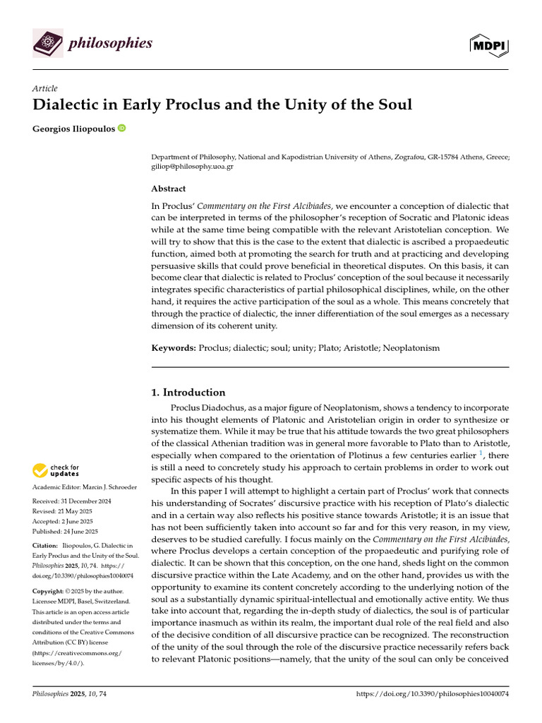 Philosophies 10 00074 | PDF | Dialectic | Plato
