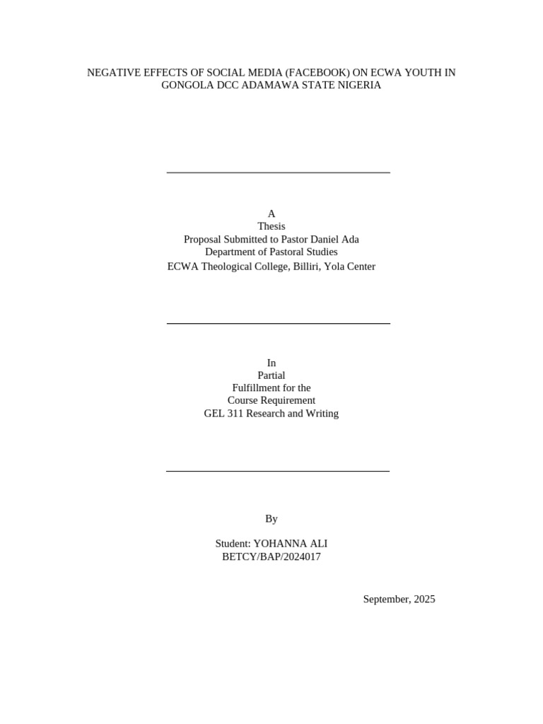Title Page Project | PDF