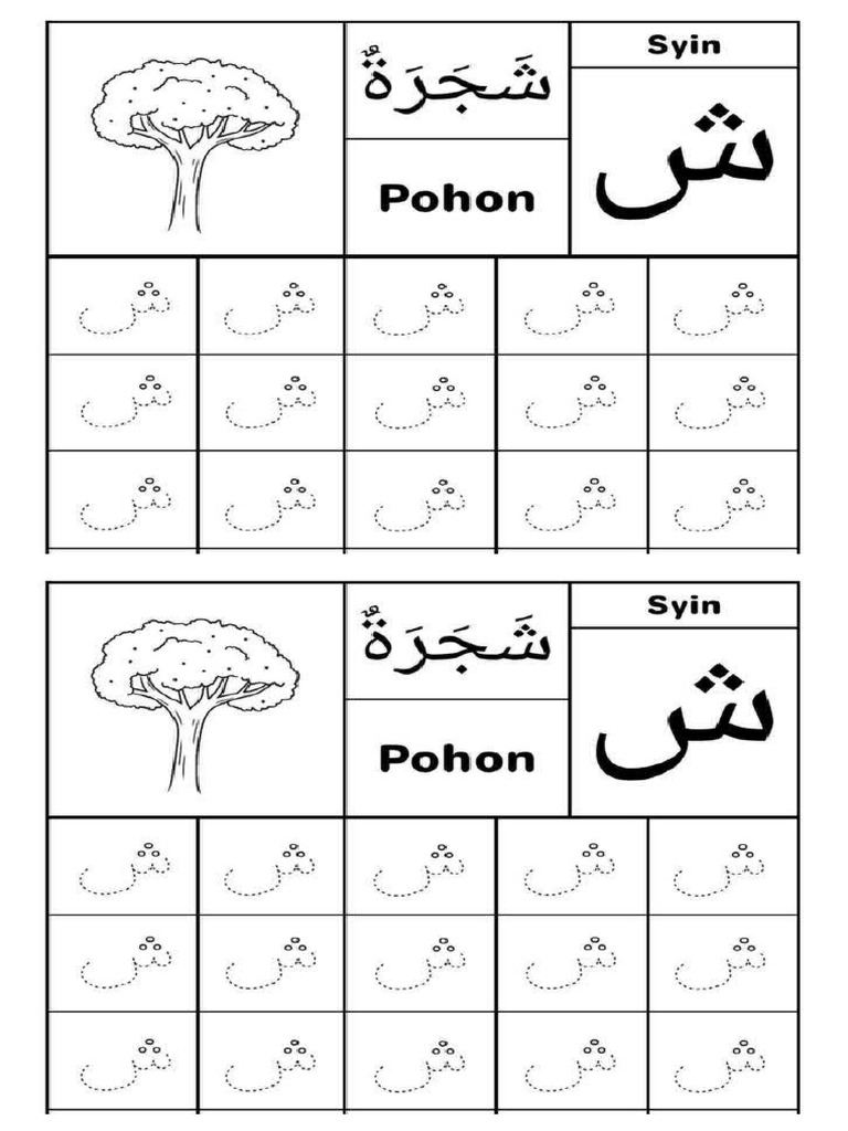 Menulis Huruf Syin | PDF