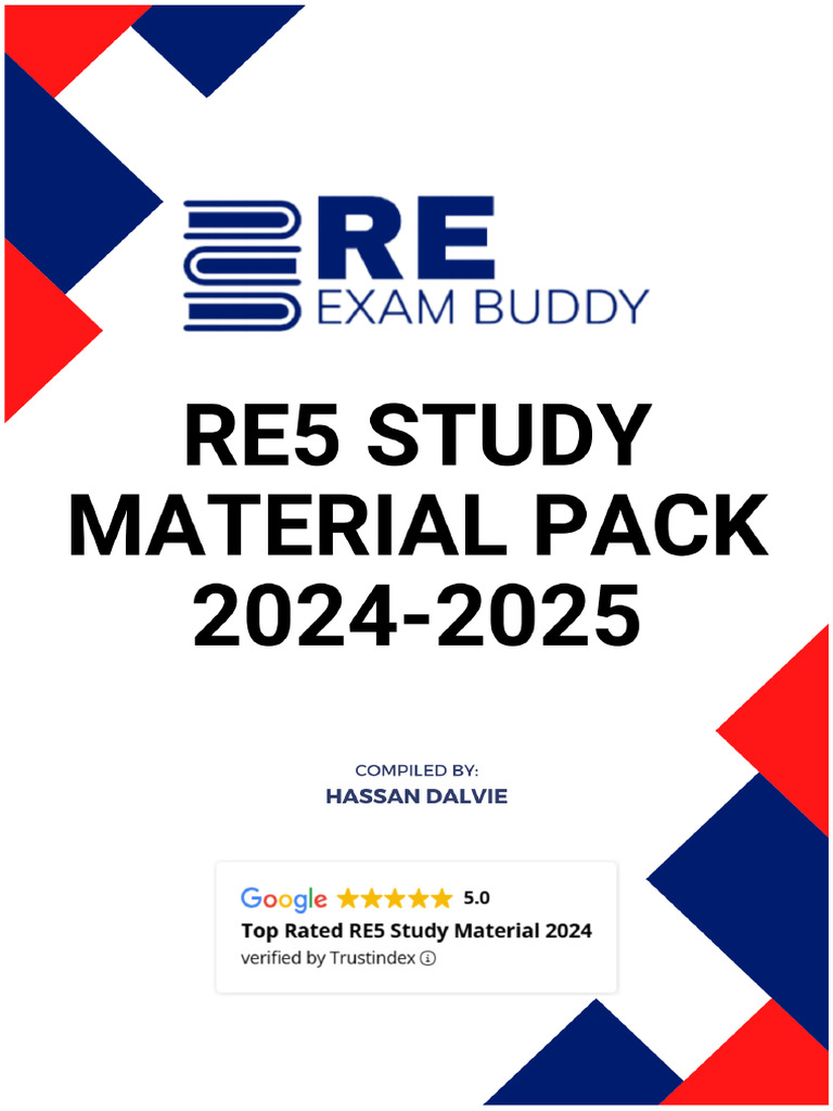 RE5 Study Pack 2025 6qt6aj | PDF | Insurance | Securities (Finance)