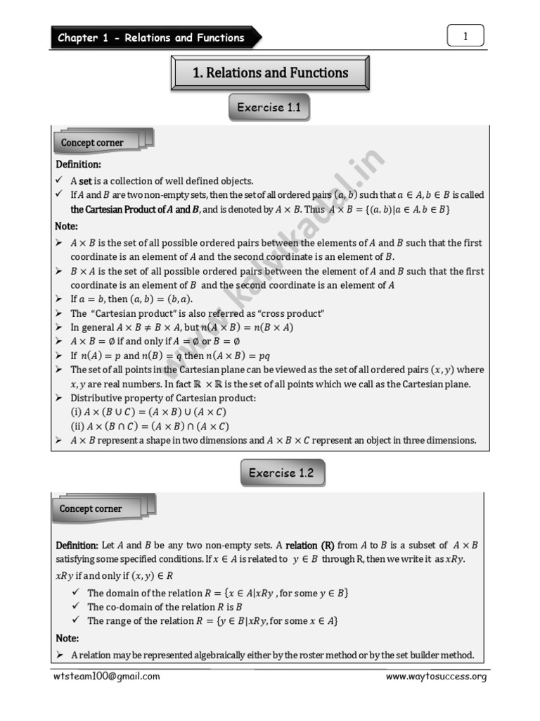 10 TH Maths Formulae Definitions & Do You Know WT Material | PDF ...