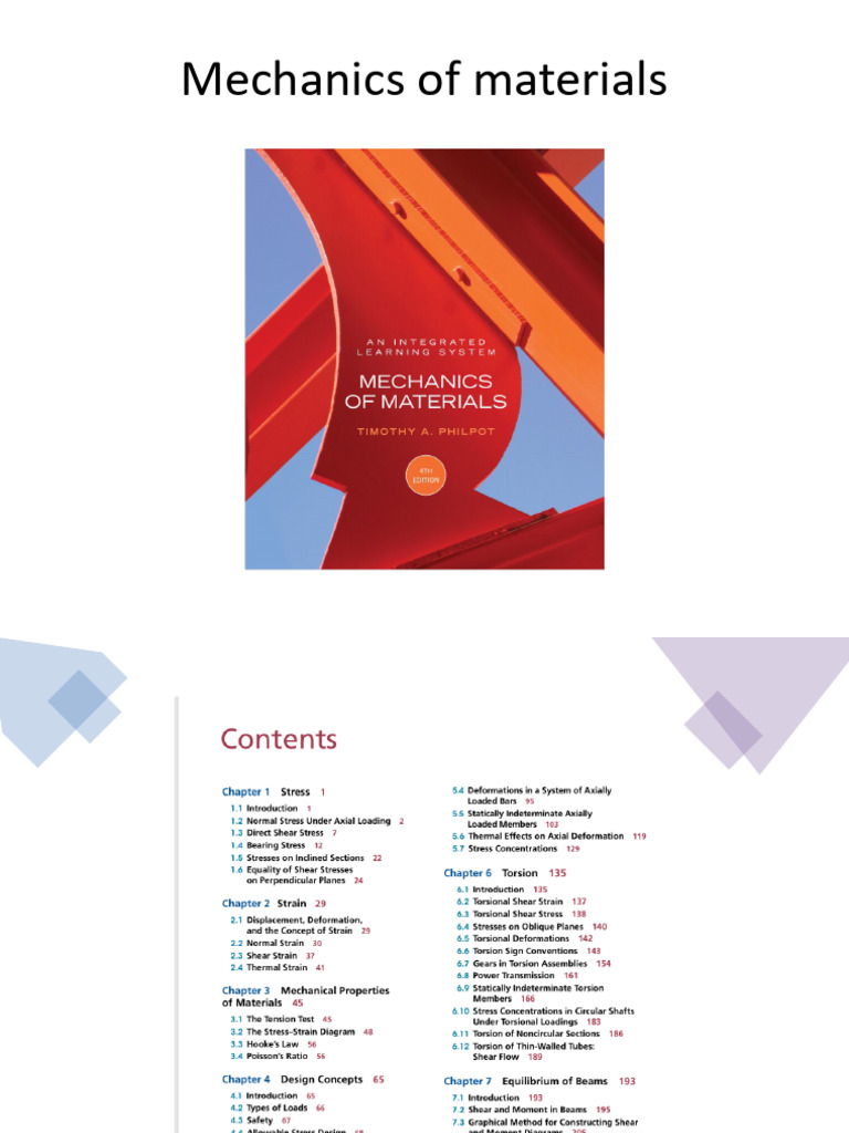 Mechanics of Materials: Stress Concepts | PDF | Strength Of Materials ...