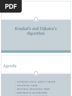 Kruskal's and Dijkstra's Algorithm