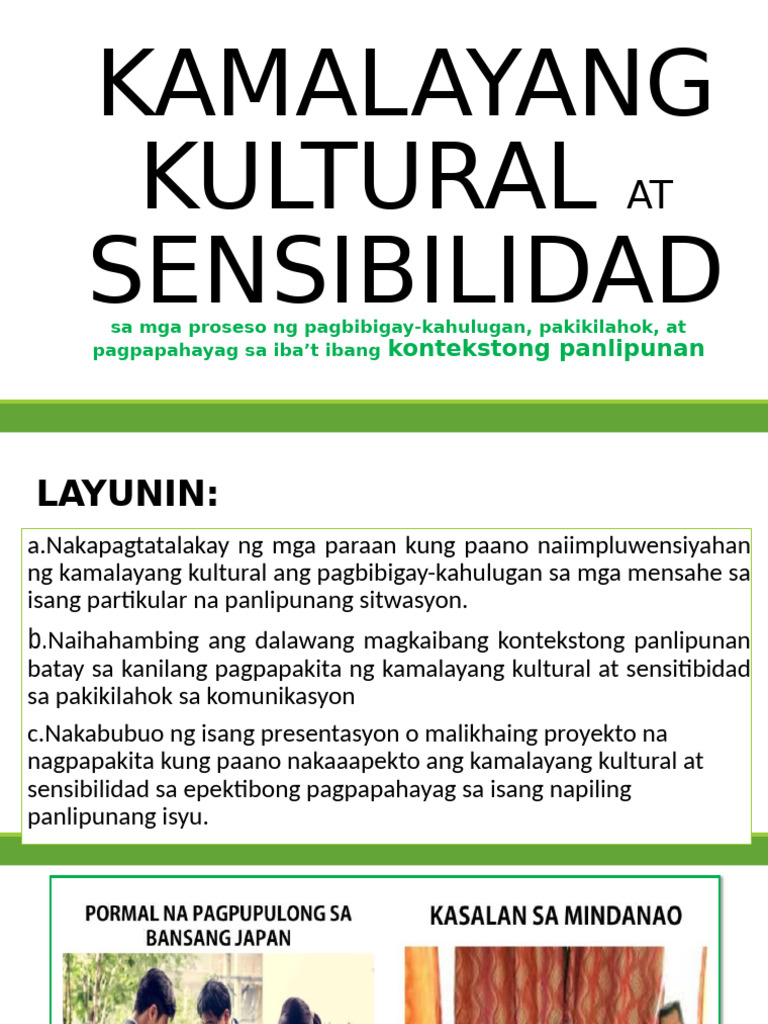 Kultural Na Kamalayan | PDF