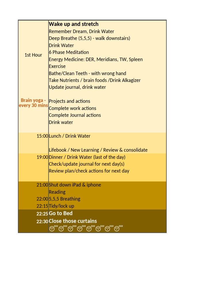Daily Wellness Routine Checklist | PDF