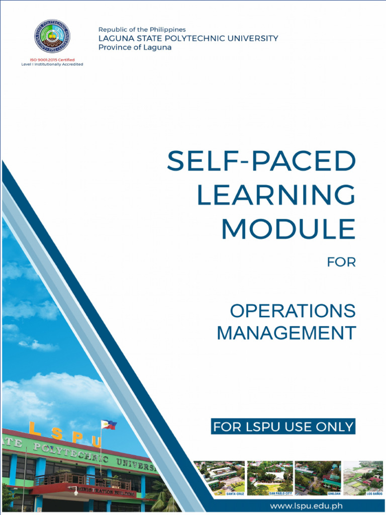 Operations Management Overview Module | PDF | Organizational Culture ...