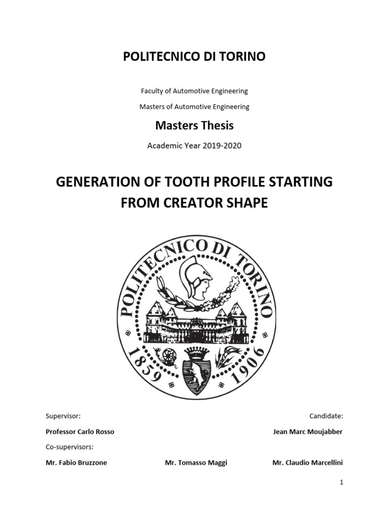 Gear Tooth Profile Generation Techniques | PDF | Gear | Mechanical ...