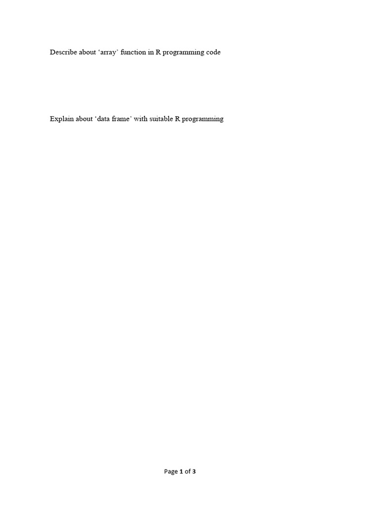 R-Programming Practice Exercises 2025 | PDF | Statistics | Regression ...