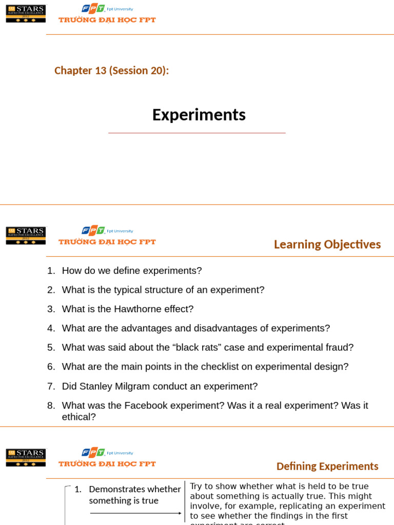 S20.C14 Experiments - Mco301 | PDF | Experiment | Design Of Experiments